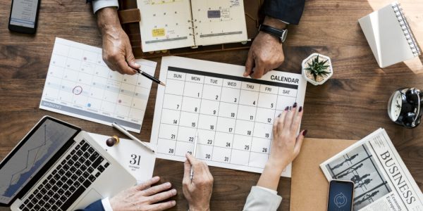 Group of business people having a meeting